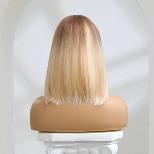 Brand New in Package OMBRE BLONDE STRAIGHT BOB SYNTHETIC WIG 16”